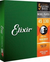 Elixir 14202 Light 45-130 stygos bosinei gitarai